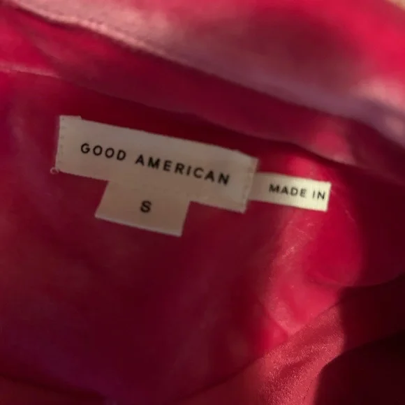 Good American Hot Pink Velvet Blazer - Picture 3 of 3